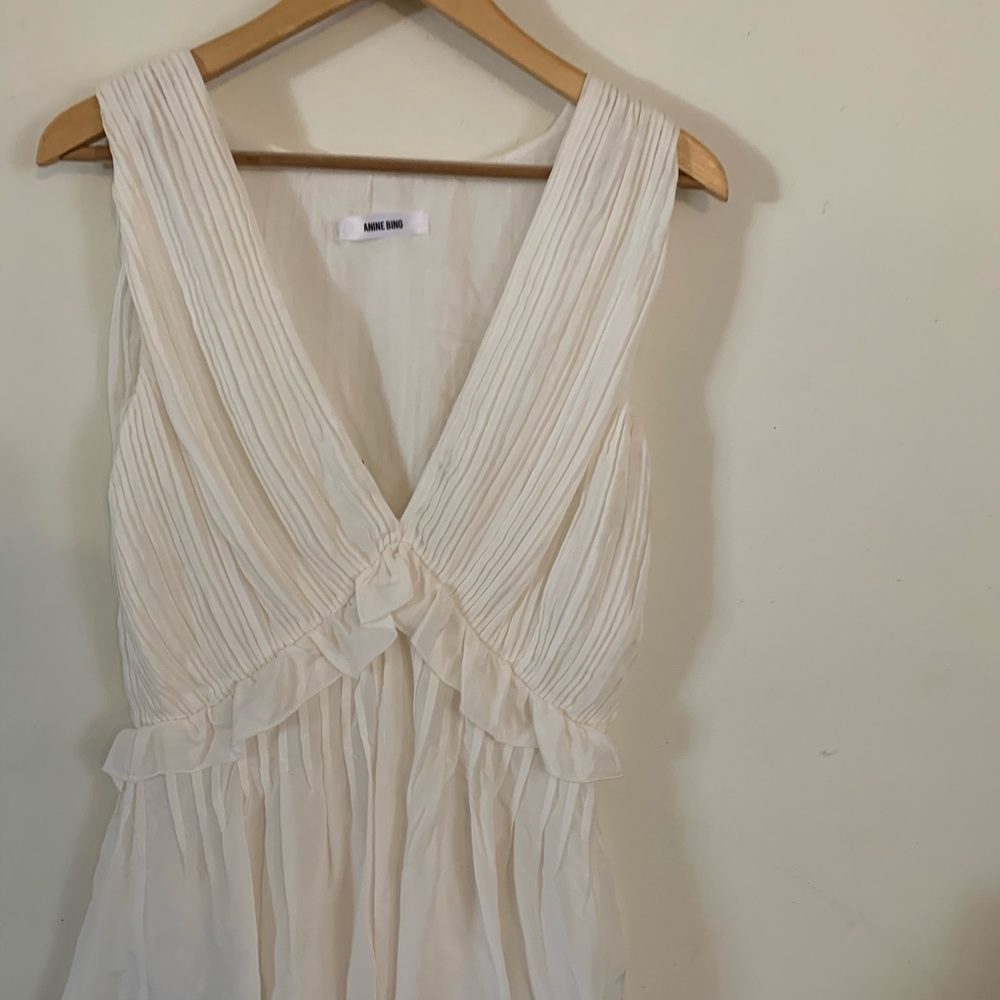 Anine Bing white billowed blouse M